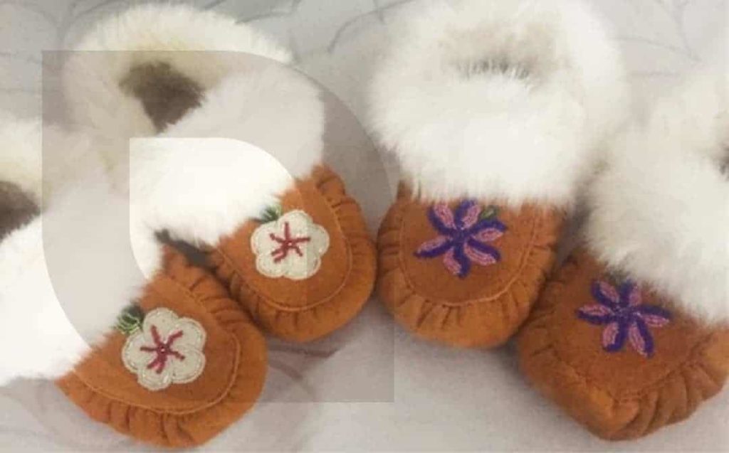 Building Community by Making Moccasins